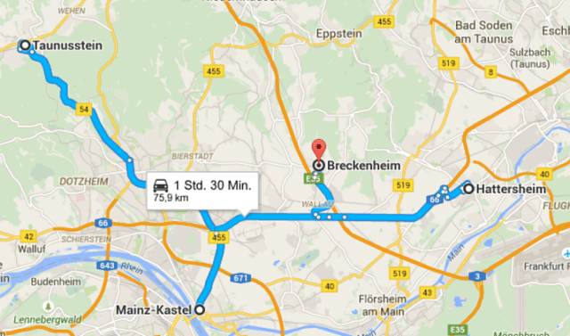 Die Fahrzeit ist gelogen